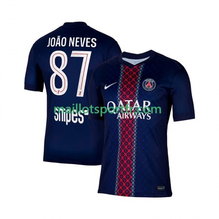 Maillot de Foot Paris Saint Germain Joao Neves 87 Domicile 2025/26